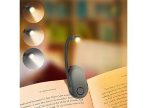 5328843593660 - Jalleria - Ansteckbares Leselicht LED-Leselampe 360°-Anstecklampe einstellbare Helligkeit 3 Farben tragbar für die Arbeit auf Reisen 5328843593660 - Jalleria - Ansteckbares Leselicht LED-Leselampe 360°-Anstecklampe einstellbare Helligkeit 3 Farben tragbar für die Arbeit auf Reisen