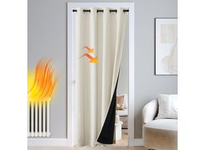 5328843652206 - Sehr verdunkelnde Vorhänge – Schlafzimmervorhänge für Doppelbetten mit lärmdichten Ösen schwerer Stoff 100 % heller Block wärmeisolierte