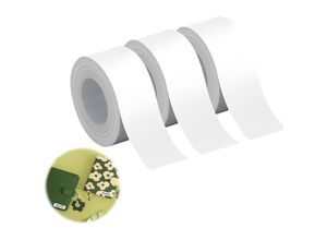 5328843656228 - Etiketten 3 Rollen 15 mm x 50 mm selbstklebendes Thermo-Etikettenband kompatibel mit Etikettendrucker P15 weiß 150 Etiketten Rolle