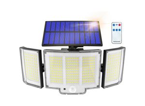 5328851209102 - Lablanc - Solar-Außenlampe 1 Einheit 1500 lm IP65 270°-Sensor 3 Modi Solar-Außenbeleuchtung leistungsstarke Solar-Außenlampe leistungsstarke