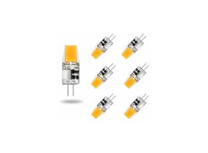 5328851213758 - Packung mit 6 G4-LED-Lampen ac dc 12 v 5 w G4-LED-Lampen Warmweiß 3000 k Leuchtmittel entspricht 50 w Halogenlampe 360° Abstrahlwinkel kein