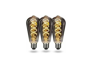 5328851214373 - Warmweiße Vintage-E27-LED-Glühbirne Vintage-E27-dimmbare Spiral-Filament-Glühbirne 4 w weiches Licht E27-Vintage-Edison-Glühbirne geeignet für