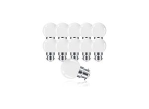 5328851217220 - B22 3W Bajonett-LED-Glühbirne Mini Globe Golfball B22 G45 Glühbirne Warmweiß 3000K 280LM nicht dimmbar 10er-Pack [Energieklasse g] - Lablanc