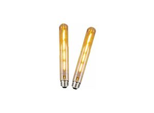 5328851217404 - Lablanc - 2 Packungen T30 E27 lange Röhren-LED-Glühbirne Edison Retro Vintage dekorative Röhrenbirnen 4 w (ersetzt 40 w Schraub-Halogenbirne) T30