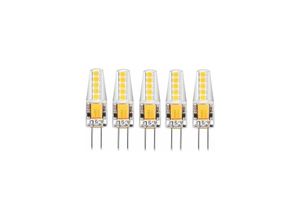 5328851217572 - Lablanc - Packung mit 5 G4-LED-Lampen natürliches Weiß 4000 k ac dc 12 v 3 w 200 lm Ersatz für G4-20-W-Halogen kein Dimmer kein Flimmern