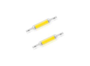 5328851217619 - 2er-Pack 10 w R7S LED-Glühbirne 78 mm dimmbar Kaltweiß 6000–6500 k 100 w Halogen-J78-Ersatz doppelendiges R7S-Sockelrohr 360 Abstrahlwinkel