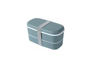 5328851321903 - Lablanc - Lunchbox mit großem Fassungsvermögen für Erwachsene – Bento – auslaufsicher BPA-frei – Essensbox mit zwei Fächern Besteck und Trennwänden