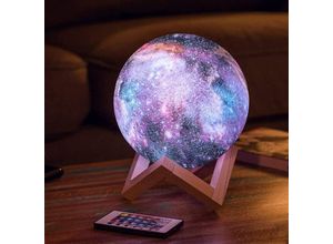 5328851322771 - LaBlanc - 15 cm 3D-LED-Nachtlicht Nachttischlampe Nachtlicht 16 Farben Schreibtischlampe Touch-Fernbedienung Kinder-Nachtlampe USB-betrieben