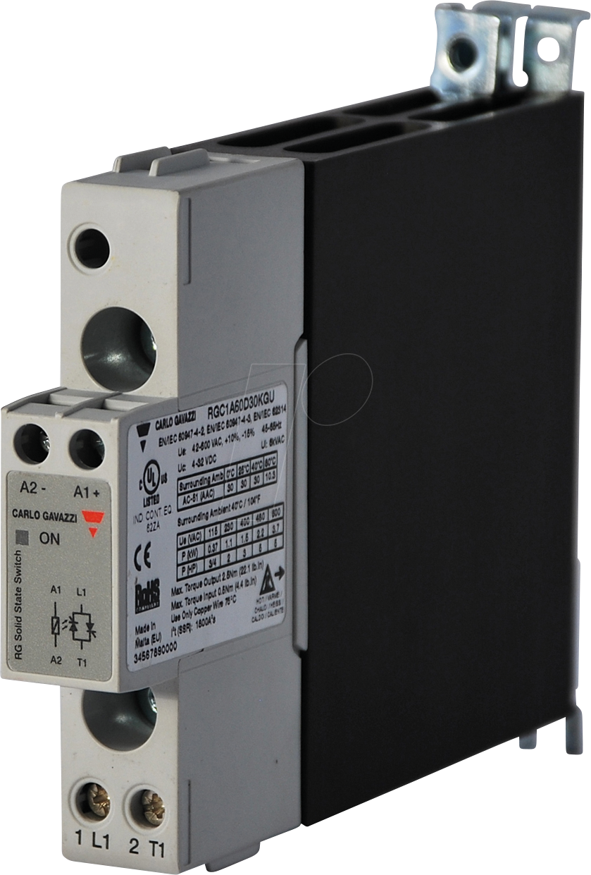 5350035420577 - RGC1A60D30KGU - Halbleiterrelais RGC1 Kühlkörper 1-pol 30 A 42 - 660 V AC 5350035420577 - RGC1A60D30KGU - Halbleiterrelais RGC1 Kühlkörper 1-pol 30 A 42 - 660 V AC