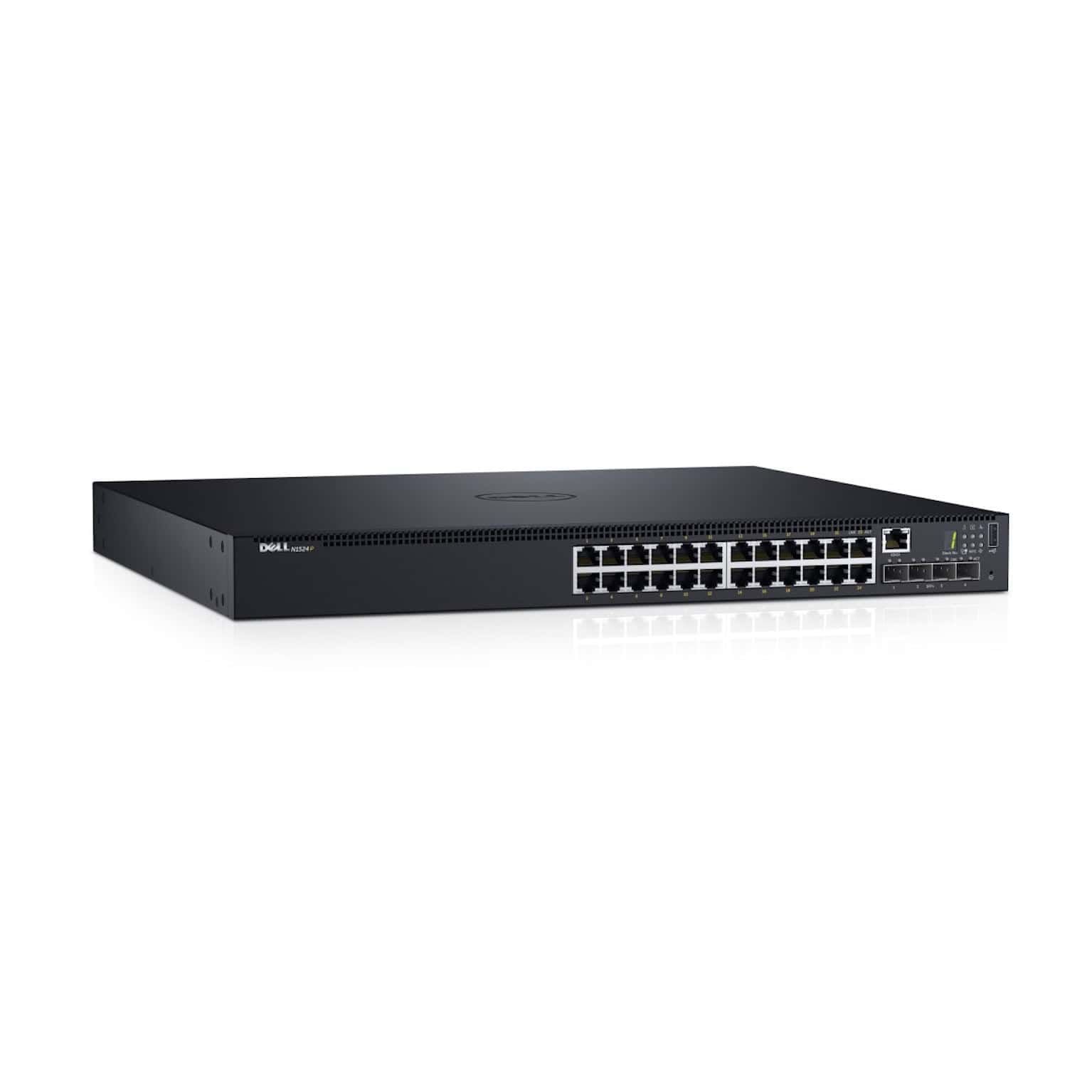 5397063839377 - DELL N1524P Managed L3 Gigabit Ethernet (10 100 1000) Power over Ethernet (PoE) 1U - Schwarz