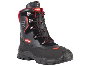 5400182272755 - Schnittschutzstiefel   Schnittschutzschuhe Yukon Schwarz Rot Gr 39 - Oregon