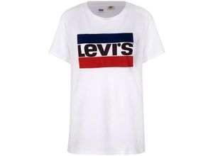 5400537486288 - Levis® T-Shirt Rundhals-Ausschnitt Logo-Design für Damen weiß M