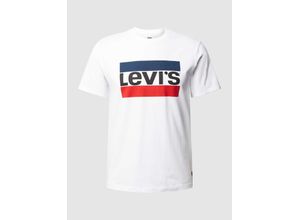 5400537535177 - Levis® T-Shirt Rundhals Logo-Print für Herren weiß XL