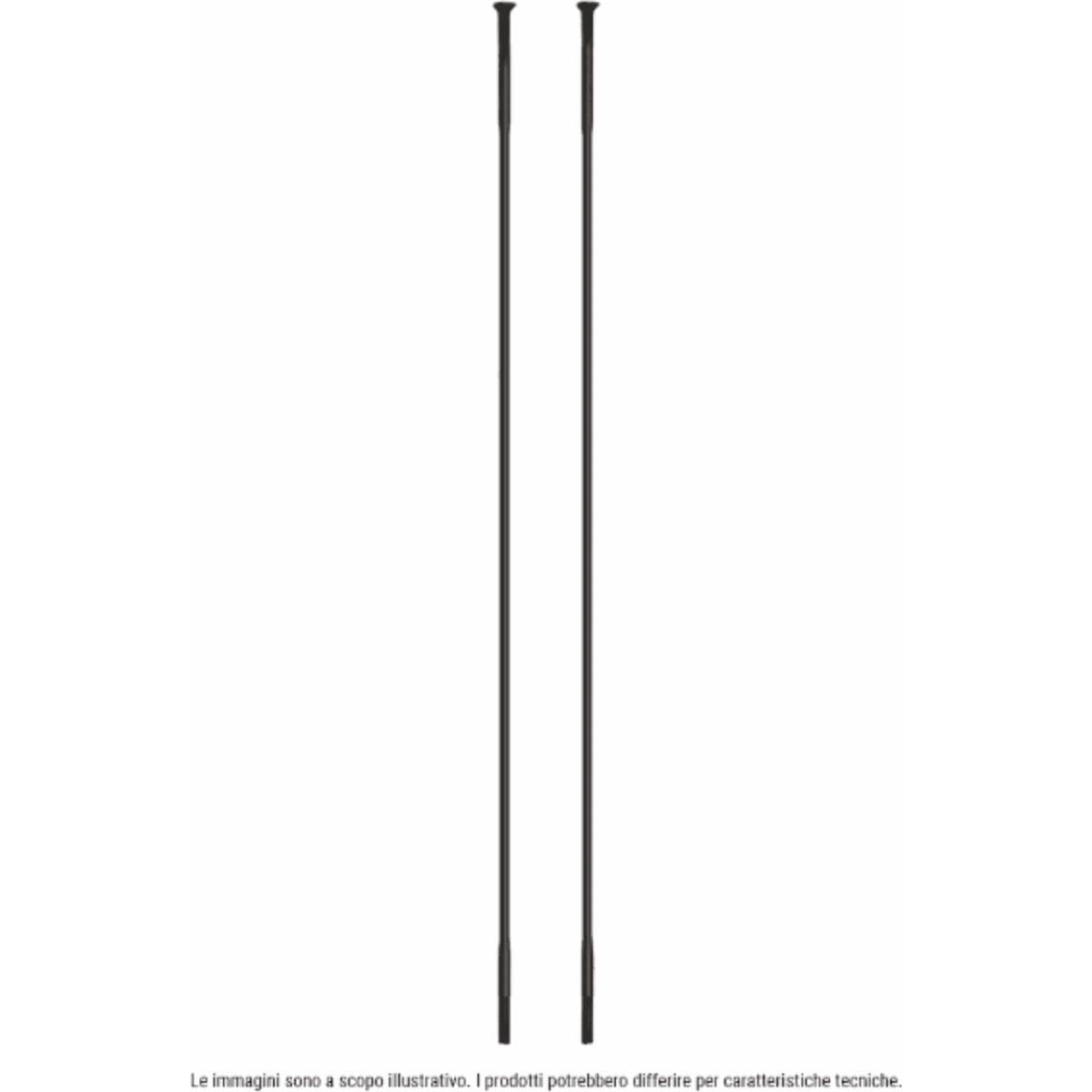 5400540000983 - D-Light Speichen Inox 288mm Schwarz mit Messingnippel 12mm - 4 Stück Packung 5400540000983 - D-Light Speichen Inox 288mm Schwarz mit Messingnippel 12mm - 4 Stück Packung