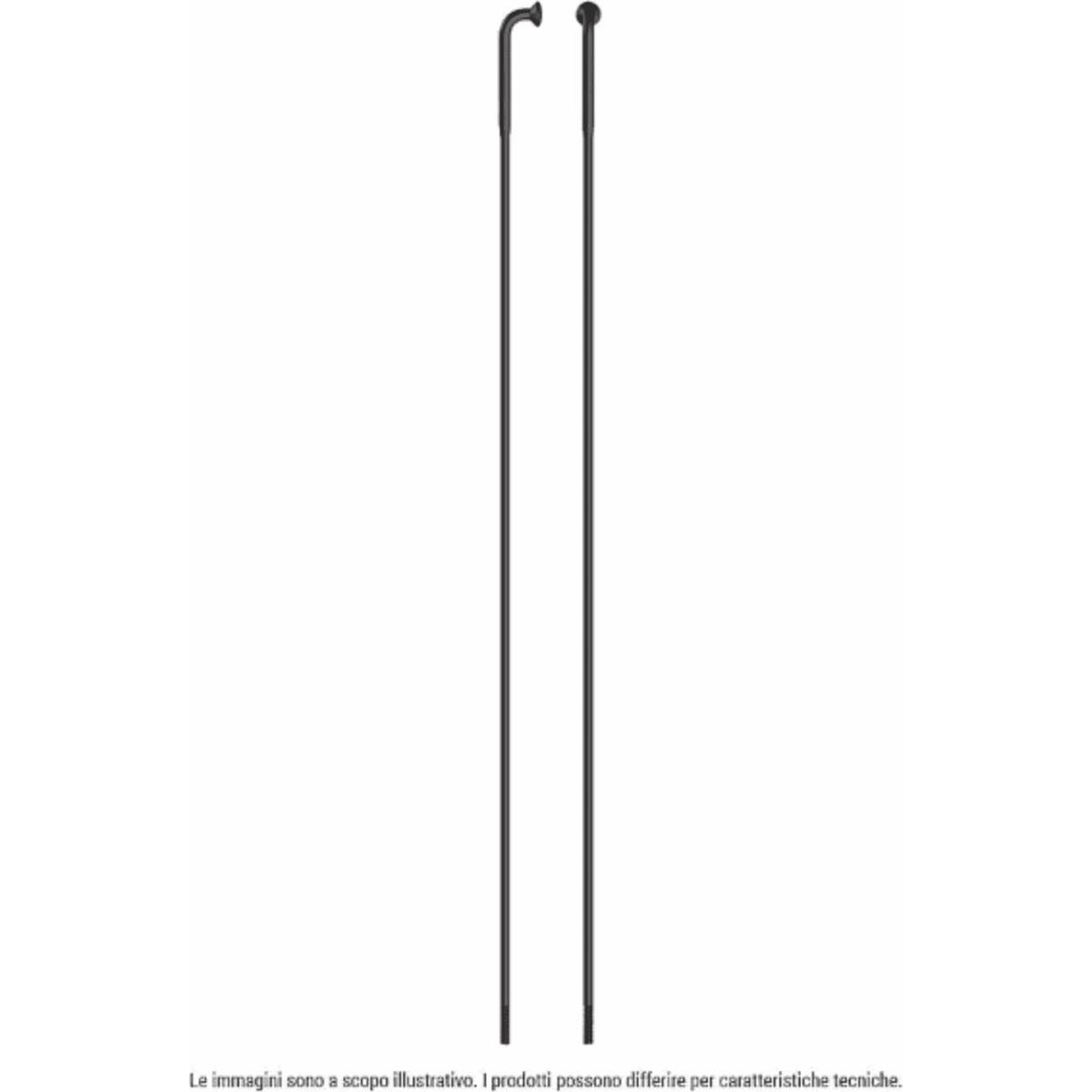 5400540009115 - Edelstahl Speichen J-bend 272mm Schwarz mit Messingnippel - 4 Stück Set 5400540009115 - Edelstahl Speichen J-bend 272mm Schwarz mit Messingnippel - 4 Stück Set