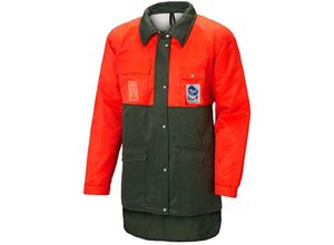 5400591059091 - Novotex-Isomat Schnittschutzjacke mit Bauchschutz Signalorange Grün Gr 58 60 (=XL 04) - Orange Dunkelgrün