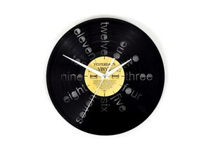5400837160055 - Wanduhr »Yesterdays Nummern Ø 30 cm Gold Schwarz«