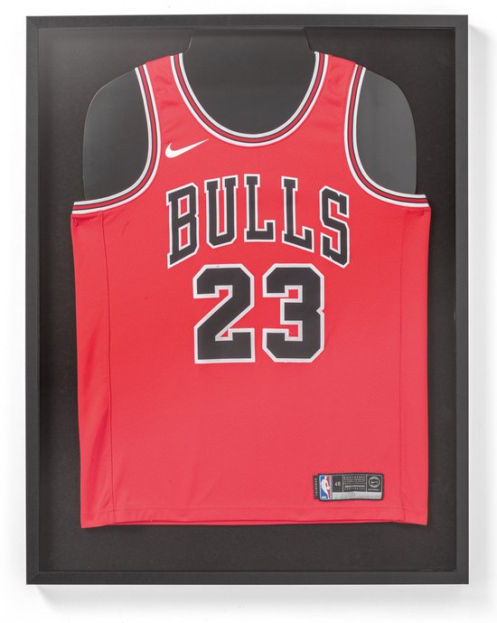 5400943039580 - ACAZA Wechselrahmen - Fotorahmen - für Fußballtrikot Basketballtrikot oder Radtrikot - 3D Box Frame - Fotorahmen - 70x90cm - Schwarz