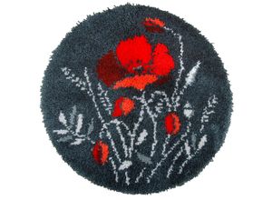 5400946014362 - Knüpfteppich Mohn Ø 55 cm