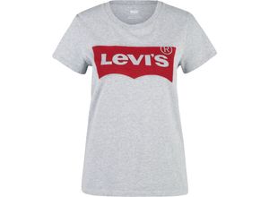 5400970696008 - Levis® T-Shirt Logo-Print Rundhals casual für Damen grau S