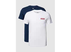 5400970991196 - Levis - T-Shirts in Marine Weiß mit kleinem Boxtab-Logo im 2er-Pack-Bunt