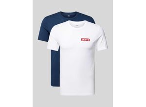 5400970991318 - Levis - T-Shirts in Marine Weiß mit kleinem Boxtab-Logo im 2er-Pack-Bunt