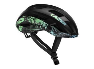 5400974019834 - LAZER Rennrad Gravel-Helm Strada KinetiCore Matte Tropical Leaves