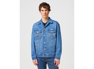 5401019237633 - Wrangler® Jeansjacke Brusttaschen für Herren blau L