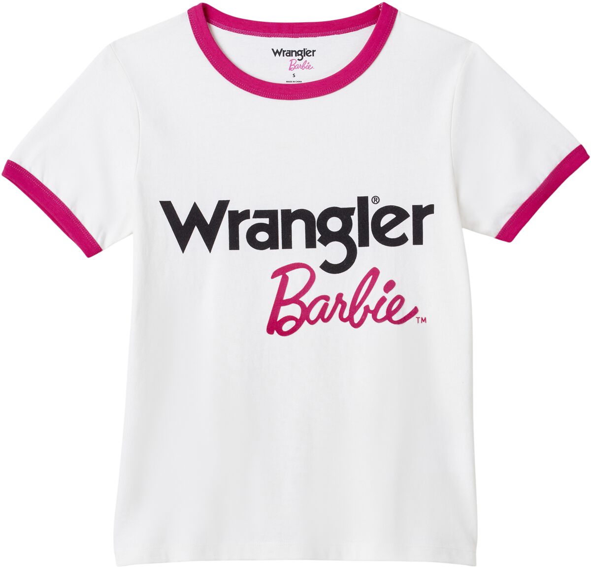 5401019739571 - Barbie Slim Ringer Tee T-Shirt weiß in L