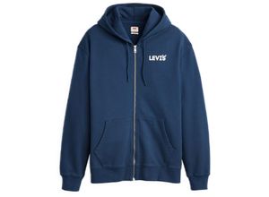 5401157172056 - Levis® Sweatjacke Baumwolle Kapuze für Herren blau M 5401157172056 - Levis® Sweatjacke Baumwolle Kapuze für Herren blau M