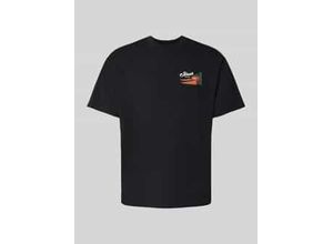 5401187449470 - T-Shirt mit Motiv- Label- und Statement-Print