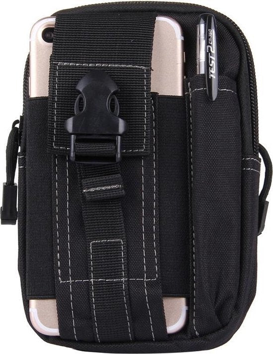 5404017900509 - Generische Kameratasche - Wasserfest mit Hüftgurt und 2 Fächern - 17 x 115 x 35 cm - Schwarz