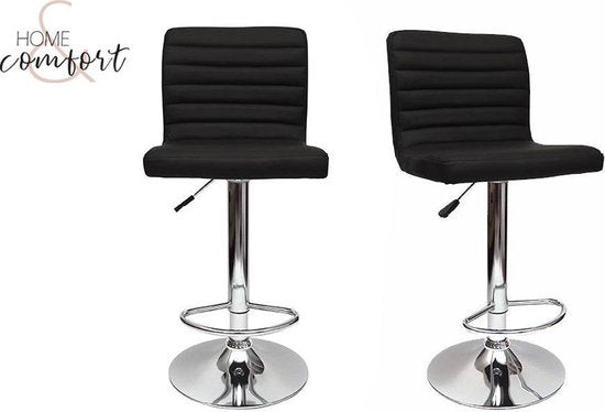 5404017900745 - Set aus 2 Barhockern - schwarz - Barhocker - Barstuhl - Kunstleder 5404017900745 - Set aus 2 Barhockern - schwarz - Barhocker - Barstuhl - Kunstleder