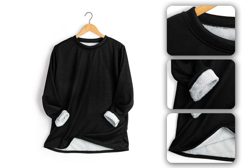 5404017907539 - kuschelige Fleece-Tunika - Schwarz - XXL 5404017907539 - kuschelige Fleece-Tunika - Schwarz - XXL