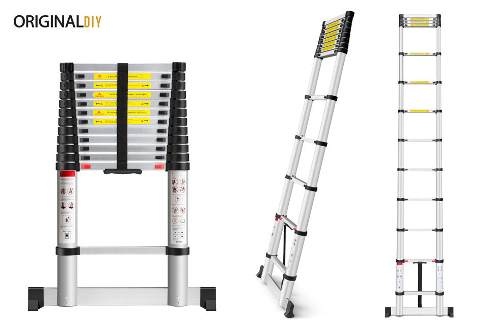 5404017907959 - OriginalDIY Praktische ausziehbare Leiter aus Aluminium mit verschiedenen Höhen - Max 150Kg