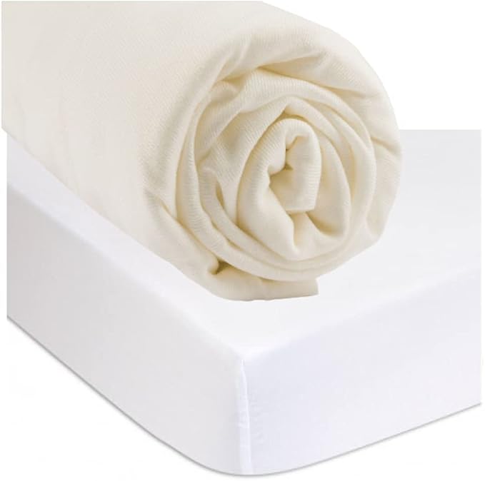 5404017909427 - Home & Comfort Spannbetttuch 90 x 190 cm Bio-Baumwolle ecru