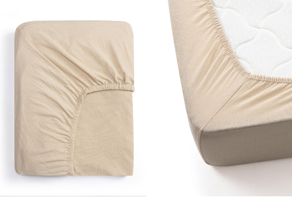 5404017909472 - Jersey-Spannbettlaken - Taupe - 180x200-220 cm - Weiche und atmungsaktive Bettwäsche für höchsten Schlafkomfort 5404017909472 - Jersey-Spannbettlaken - Taupe - 180x200-220 cm - Weiche und atmungsaktive Bettwäsche für höchsten Schlafkomfort