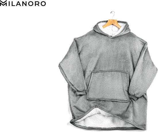 5404017911611 - - Ultra-weiche Kapuzendecke - OFF SALE mit extra Rabatt - Dunkelgrau