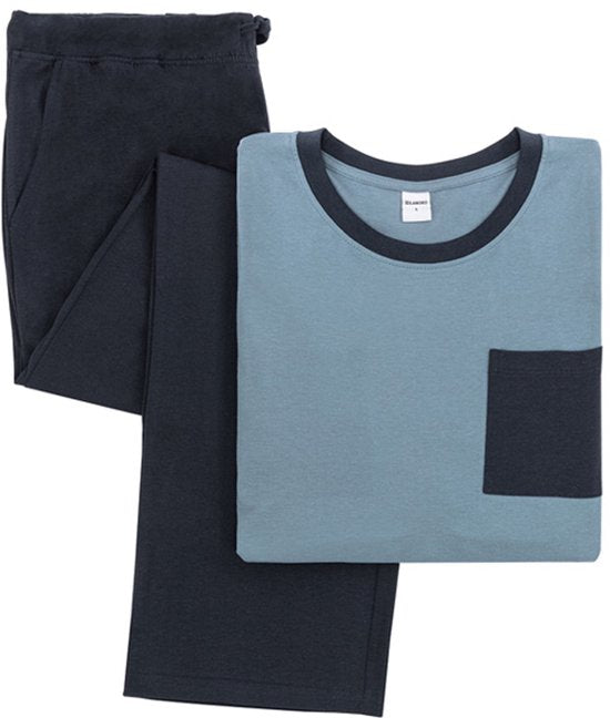 5404017911918 - - Schlafanzug aus Baumwolle für Männer - Blau - XXL 5404017911918 - - Schlafanzug aus Baumwolle für Männer - Blau - XXL