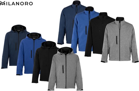 5404017914179 - - Wind- und wasserdichte Jacke - Jacke mit Kapuze - Hellgrau - M