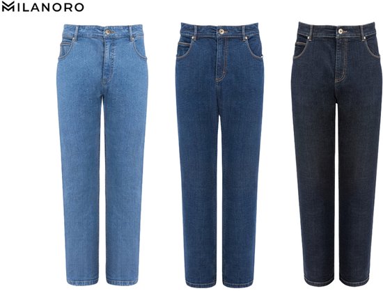 5404017916487 - - Stylische Jeans für Männer - Schwarz-Blau - W36 - L32
