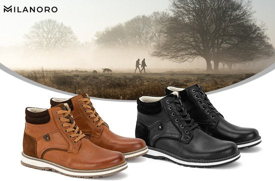 5404017917842 - - Elegante Herren-Turnschuhe aus Leder - Cognac - Größe 42