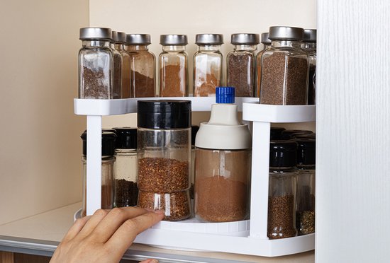 5404017918672 - - Gewürzregal für eine organisierte Küche - Drehbares Gewürzregal