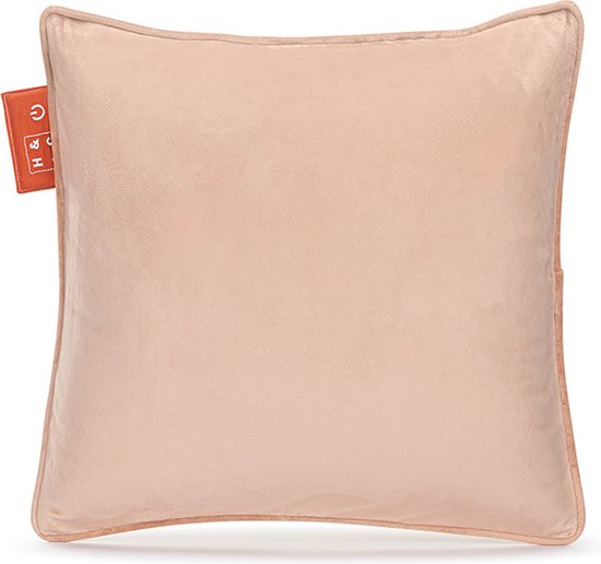 5404017919853 - Home&Comfort - Kabelloses Wärmekissen - Velvet Beige - Wiederaufladbar