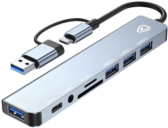 5404017919976 - - 8-in-1-USB-Adapter für alle Ihre Geräte - 8-in-1-Multiport-Hub