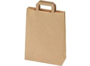 5404019369472 - RAJA Tragetasche Papier Braun 12 x 40 x 32 cm 250 Stück