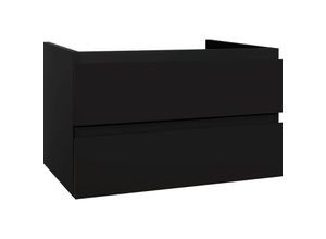 5404024113312 - - Sally Badezimmer Unterschrank 100 cm Schwarz matt - Schwarz