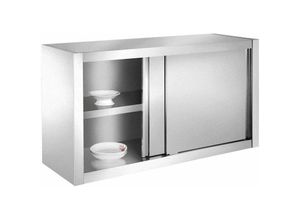 5407007662050 - SSC120 Küchenschrank Hängeschrank aus Edelstahl 120x40x65cm ideal für Restaurants Küchen Kantinen  - Bc-elec