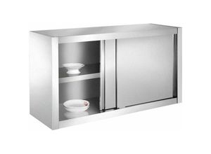 5407007662968 - SSC100 Küchenschrank Hängeschrank aus Edelstahl 100x40x60cm ideal für Restaurants Küchen Kantinen  - Bc-elec