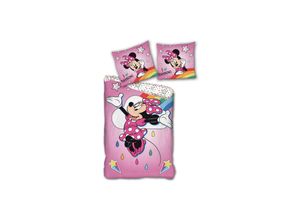 5407007984695 - Minnie Mouse Bettwäsche Set – 140 x 200 cm aus 100% Mikrofaser